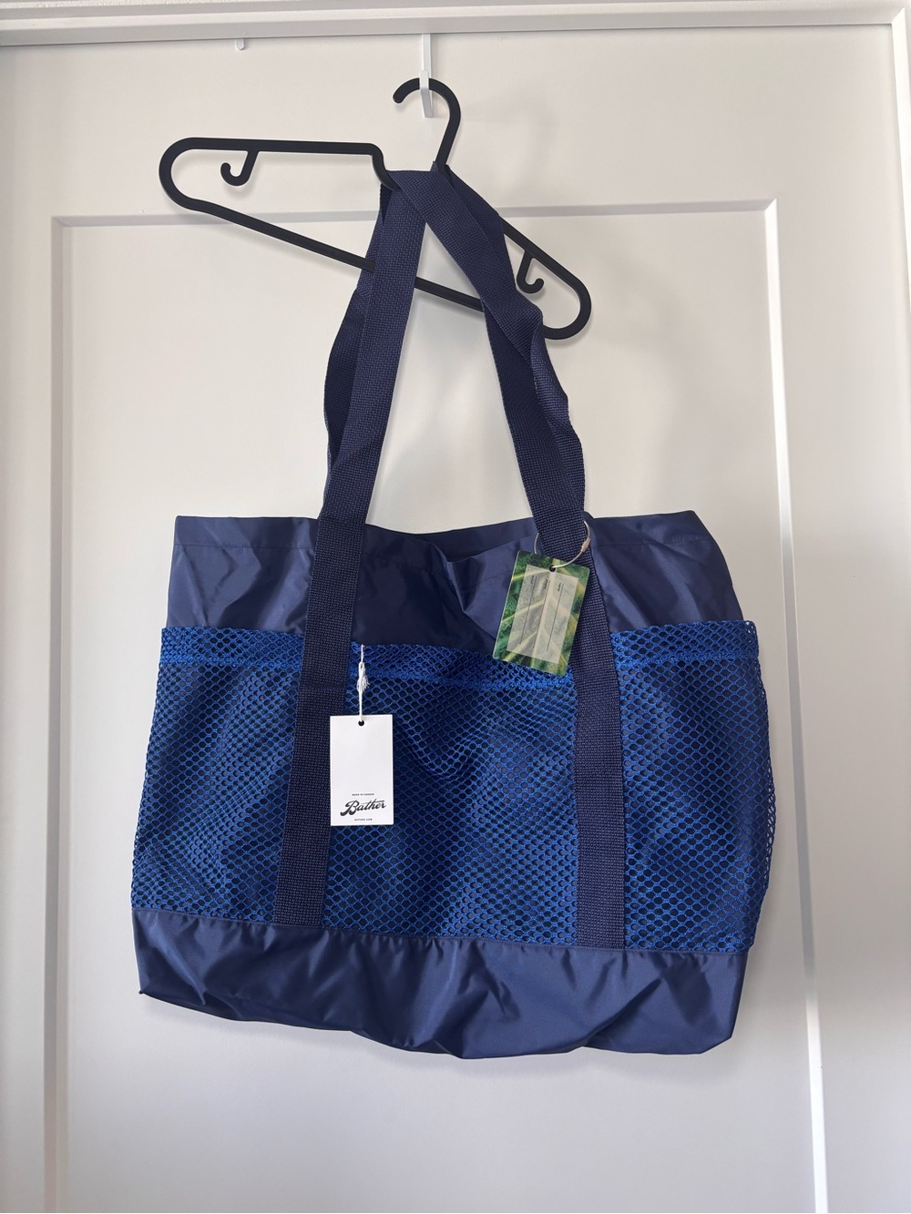 Navy Mesh Tote Bag by Boden